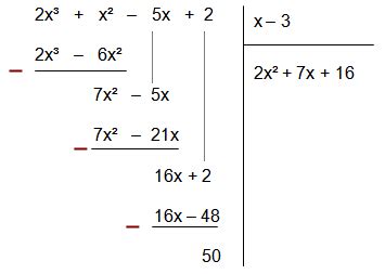 de euclidische deling formule.